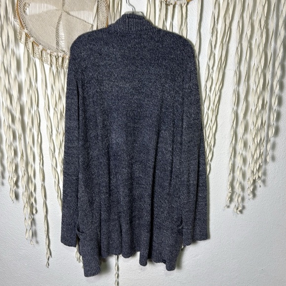 Barefoot Dreams NWT CozyChic Ultra Lite Circle Cardigan in Navy Size 2X - Picture 10 of 14